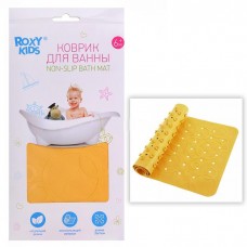 Антискользящий резиновый коврик для ванны 35x76 см  желтый ROXY-KIDS BM-M188-1Y