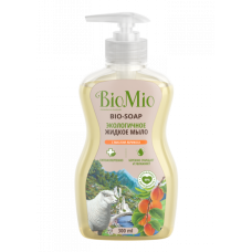 Экологичное жидкое мыло с маслом абрикоса  Смягчающее / BioMio  BIO-SOAP 300  (12)