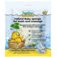 Губка детская натуральная  для мытья и массажа BABYLINE DB050 (12)