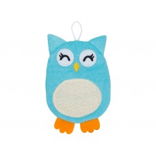 Мочалка-рукавичка махровая - рукавичка Baby Owl хлопковая ткань ROXY-KIDS RBS-003