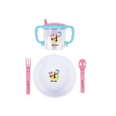 Набор детской посуды подарочный (цвета в ассортименте) Бусинка 121БУС (12)