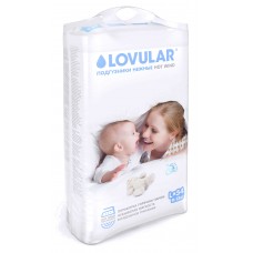 Подгузники детские HOT WIND L 9-13 кг, 54 шт уп  LOVULAR (ЛОВУЛАР) 429011 (4) )