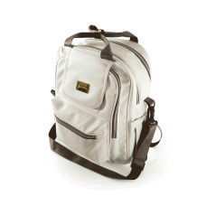 Рюкзак текстильный F4 (белый, эко-кожа) 25739Ф