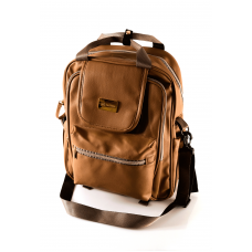 Рюкзак текстильный F4 (коричневый, эко-кожа) 25746Ф