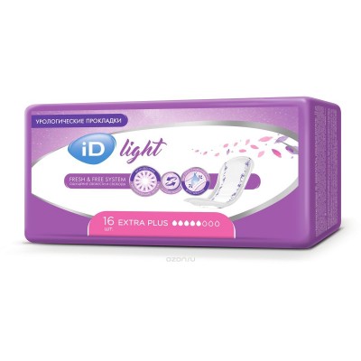 Урологические прокладки iD Light Extra Plus 16шт 705071580, 705071580-01