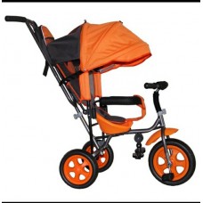 Велосипед трехколесный Лучик Малют 1, надувные колёса 10"/8", цвет оранжевый   4348805