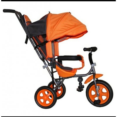 Велосипед трехколесный Лучик Малют 1, надувные колёса 10"/8", цвет оранжевый   4348805